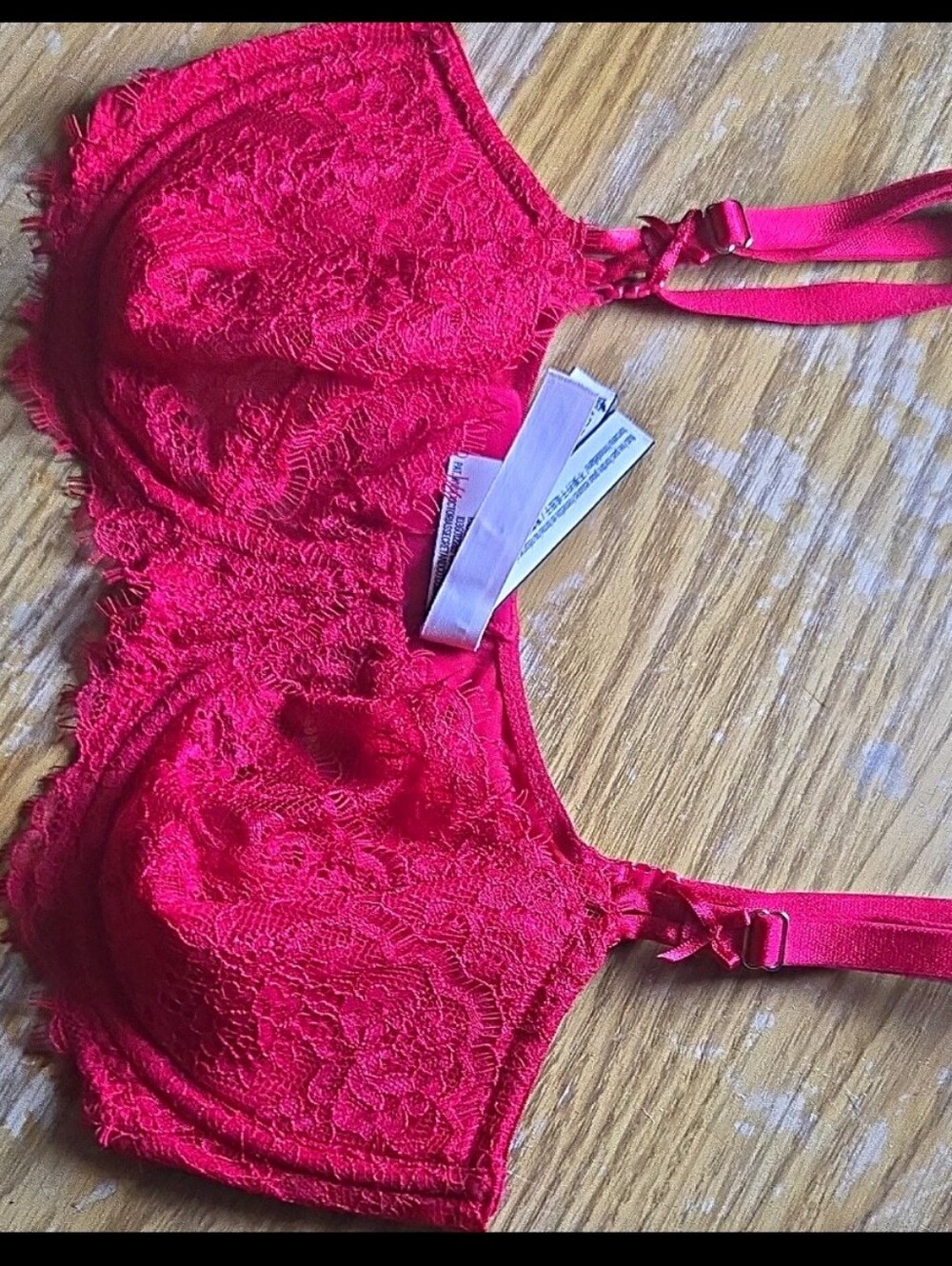 VICTORIA'S SECRET DREAM ANGELS PUSH-UP WITHOUT PADDING UNDERWIRE BRA SIZE 34D